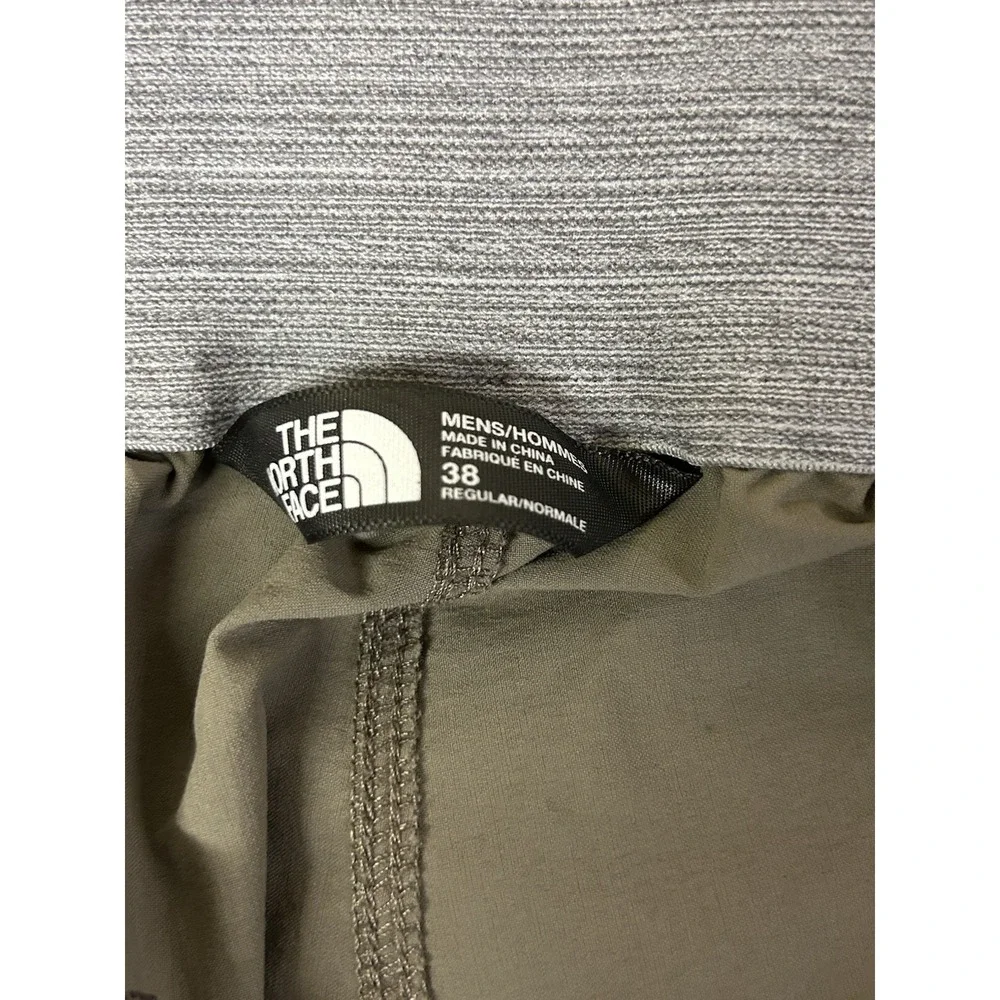 The North Face Pants‎ Outdoor Nylon Stretch Belted Green/brown Mens Size 38x33